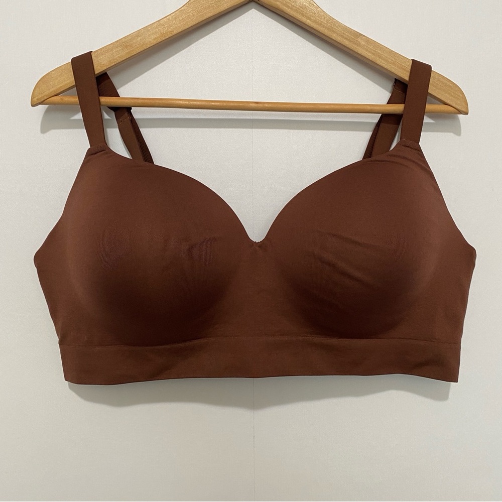 Truekind 3XL Brown‎ Wireless Shaping Bra | Supportive Seamless Comfort Intimates